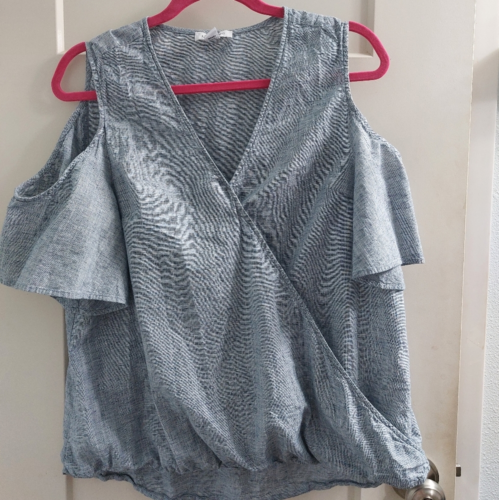 Calvin Klein cold shoulder top